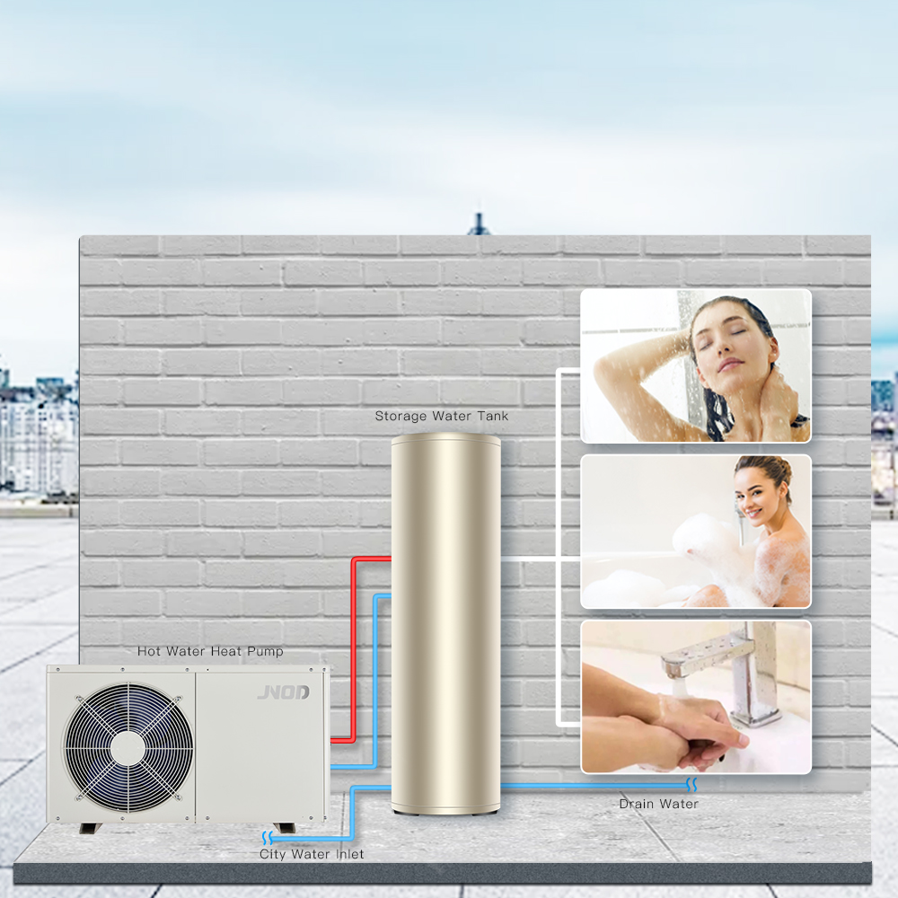 Electric Split Type Heat Pump Hot Water Heater For Hotels