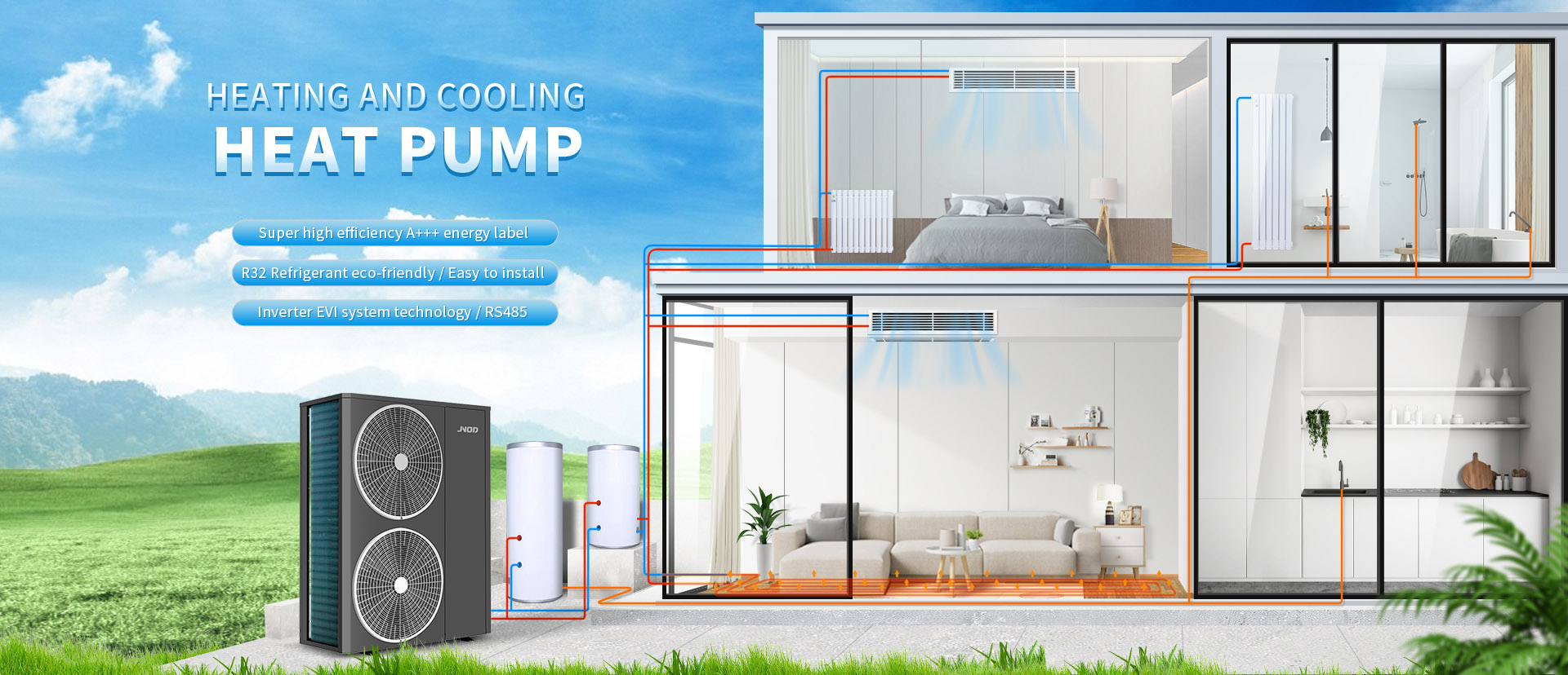 Industrial Heating And Cooling Heat Pump