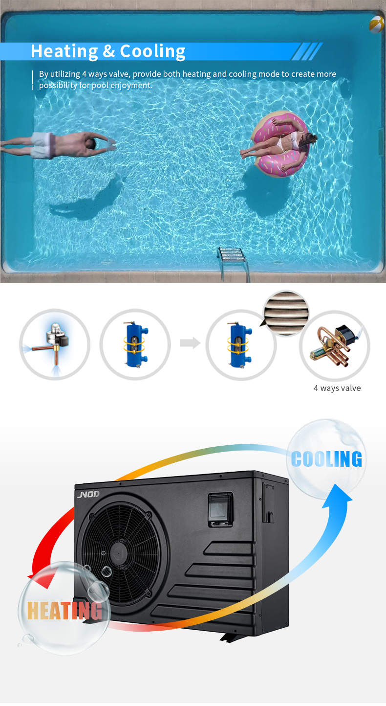 Air Source Spa Hotels Swimming Pool Heat Pump from China manufacturer