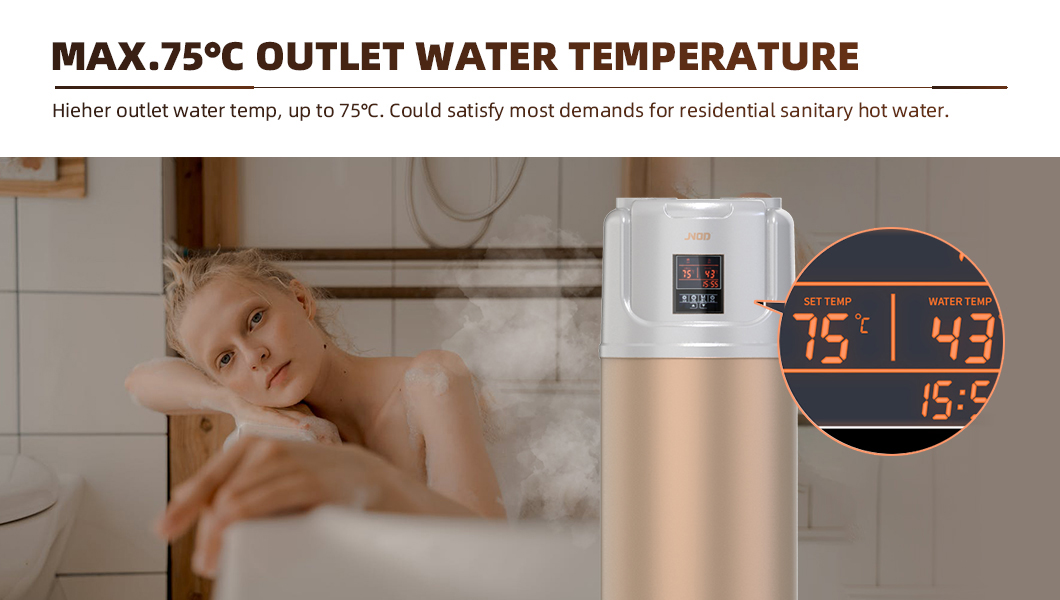 Outdoor Residential Commercial Heat Pump Water Heater from China